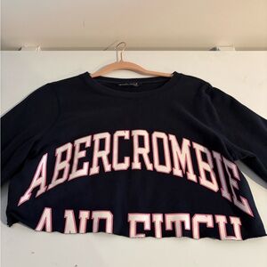 Abercrombie & Fitch Navy Cropped Top
